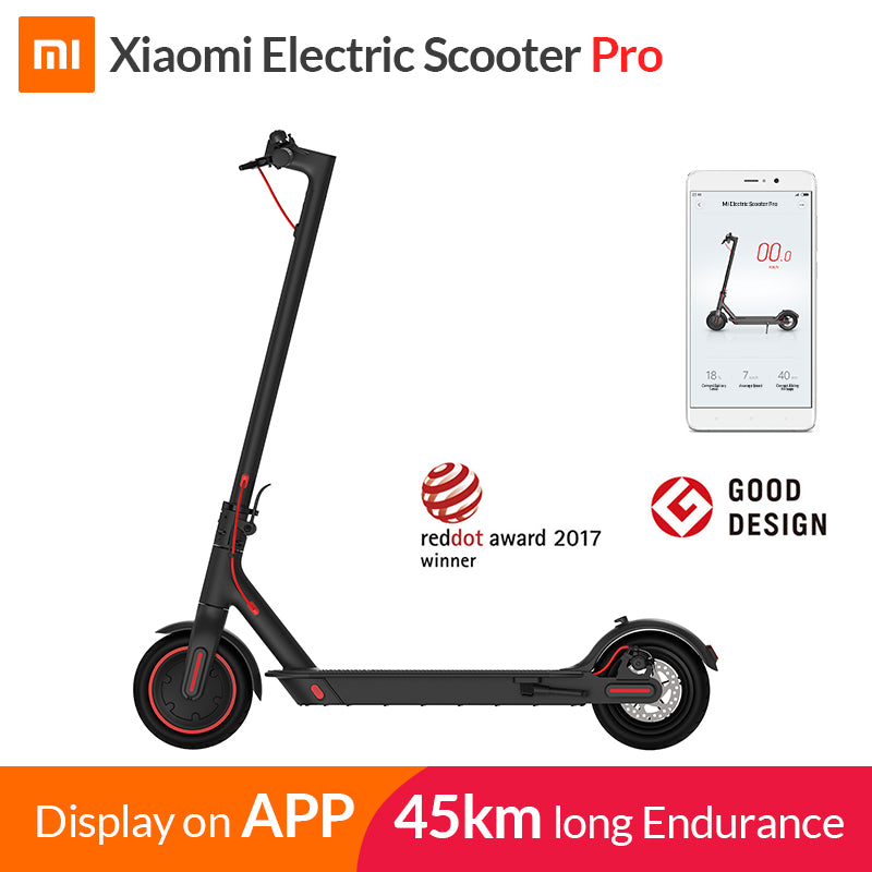 XIAOMI- Global Version Mijia Electric Scoote Pro Smart E Scooter Skateboard Mini Foldable Hoverboard Adult 45km Battery