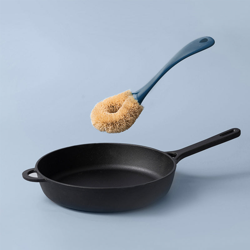 XIAOMI Coconut Pot Brush Non-stick Skillet Plastic Long Handle Brush kitchen Dish Bowl Brush Household Cleaning Tools