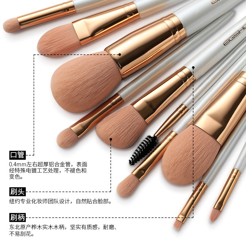 EIGSHOW 10 high quality Professional makeup brushes set cosmetic brush beauty tool kits for Foundation eyebrow powder lip eye shadow