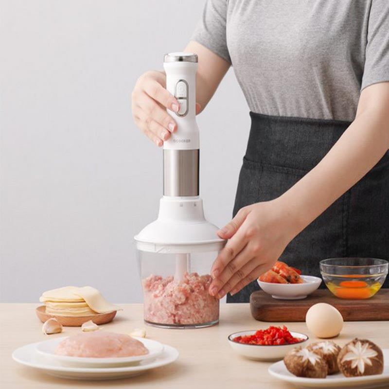 XIAOMI - QCOOKER CD-HB01 hand Blender Electric Kitchen Portable Food Processor mixer juicer Multi function Quick Cooking