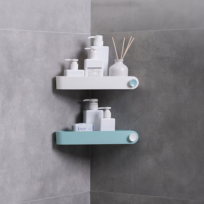 Bathroom Shelf Adhesive Storage Rack Corner Holder Shower Gel Shampoo Basket in triangle shelf