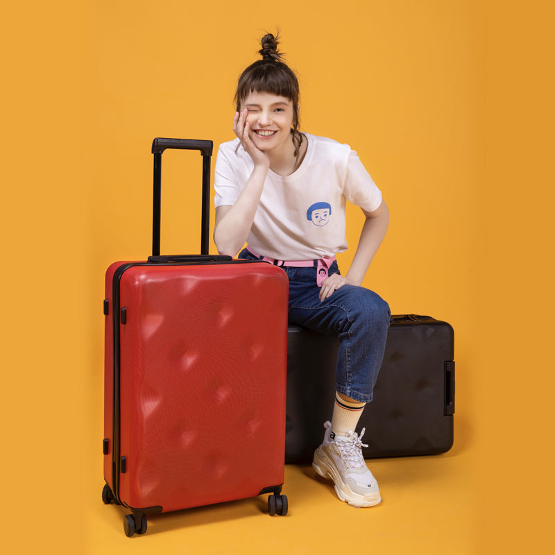 Bromen Bromen PC Suitcase chocolate Luggage Lightweight Carry on Spinner Wheel Travel TSA lock women men