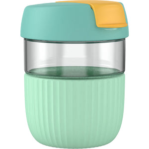 Open image in slideshow, XIAOMI - KKF Mini Rainbow Cup Portable Juice Glass Cup Student Cute Glass Simple Style 360Ml Mug With Cover Water Bottle
