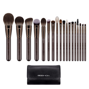 Open image in slideshow, EIGSHOW 18 Professional Makeup Brushes Set Cosmetics Brushes Bag Pouch Portable Handbag Bag Travel Pouch Make Up Brush Bags

