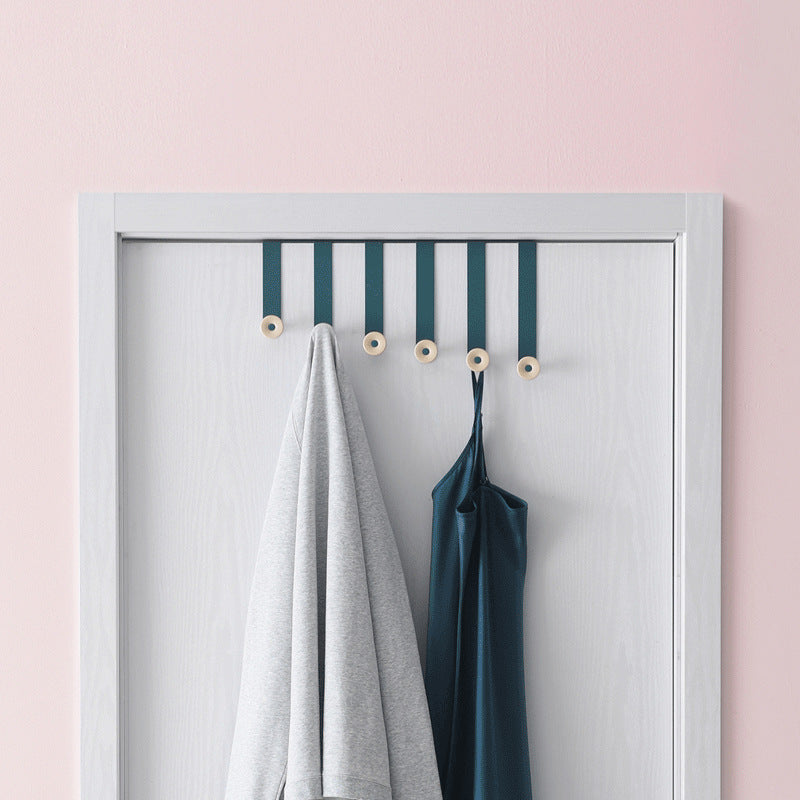 XIAOMI Over Door Hooks Multifunction Hanging Rack  for Cloth Pants Hat Towel Punch Free 6 Hook