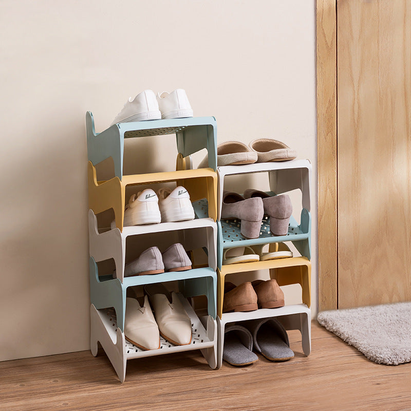 XIAOMI Shoes Organizer Creative Simple Assembly Shoes Rack Modern Free Installation Multi-Layer Storage Plastic Shoe Rack