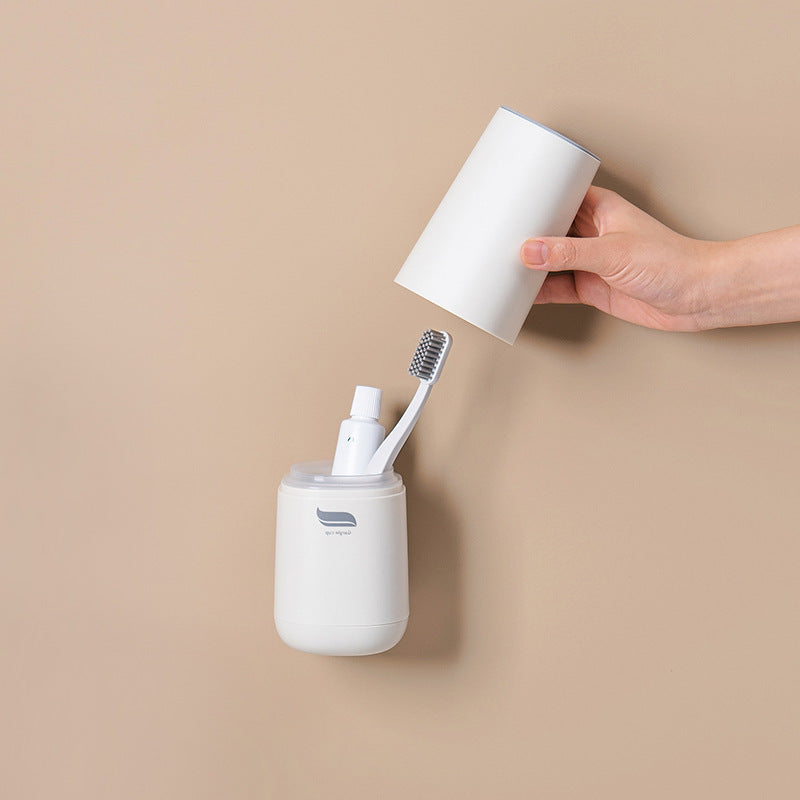 XIAOMI Dust Proof Wall Mounted Toothbrush Cup with Cover