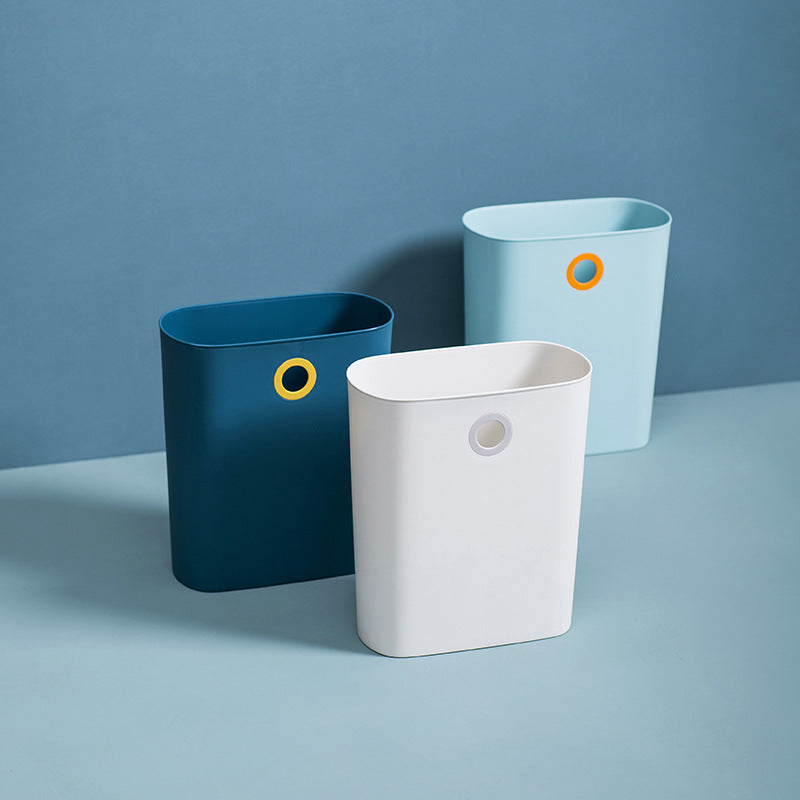 XIAOMI Slim Plastic Rectangular Trash Can Wastebasket Garbage Container Bin with Handles for Bathroom, Kitchen, Kids Room