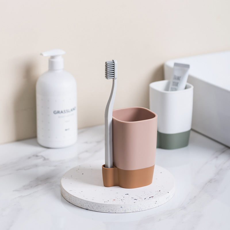 XIAOMI Eco-friendly Biodegradable Wheat Fiber Toothbrush Cup With Toothbrush Holder