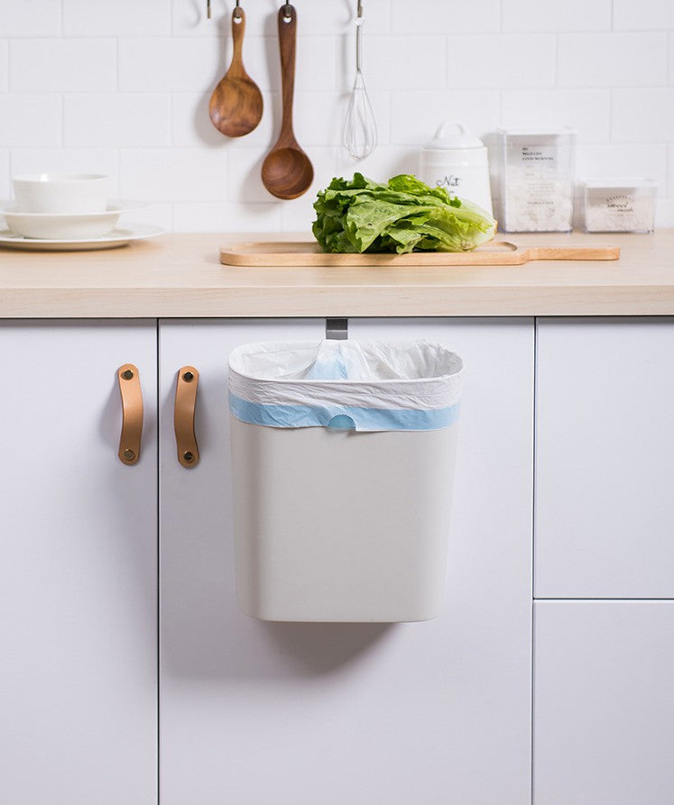 XIAOMI Slim Plastic Rectangular Trash Can Wastebasket Garbage Container Bin with Handles for Bathroom, Kitchen, Kids Room