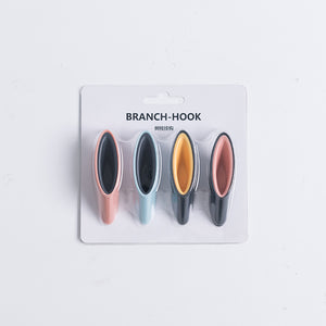 XIAOMI 4 Pack Waterproof Sticky Hook Branches Strong Adhesive Clothes Hook Wall Hanging Punch Door Rear Hanging Hook home accessories