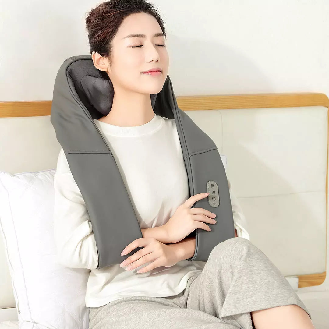Xiaomi Leravan - 3D Kneading Massager Neck Shoulder U Shape Electrical Massage Shawl Adjustable Strength Heated Kneading Massage