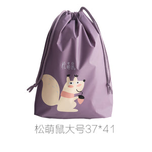 Open image in slideshow, XIAOMI Casual Women Cotton Drawstring  Bag Eco Reusable Folding Grocery Cloth Underwear Pouch Case Travel Home Store
