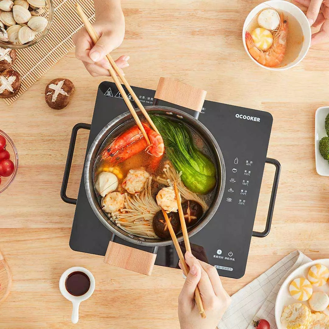 XIAOMI - QCOOKER CR-DT01 Induction Cooker Smart electric oven Kitchen cooktop Hot Pot Precise Control cookers hob