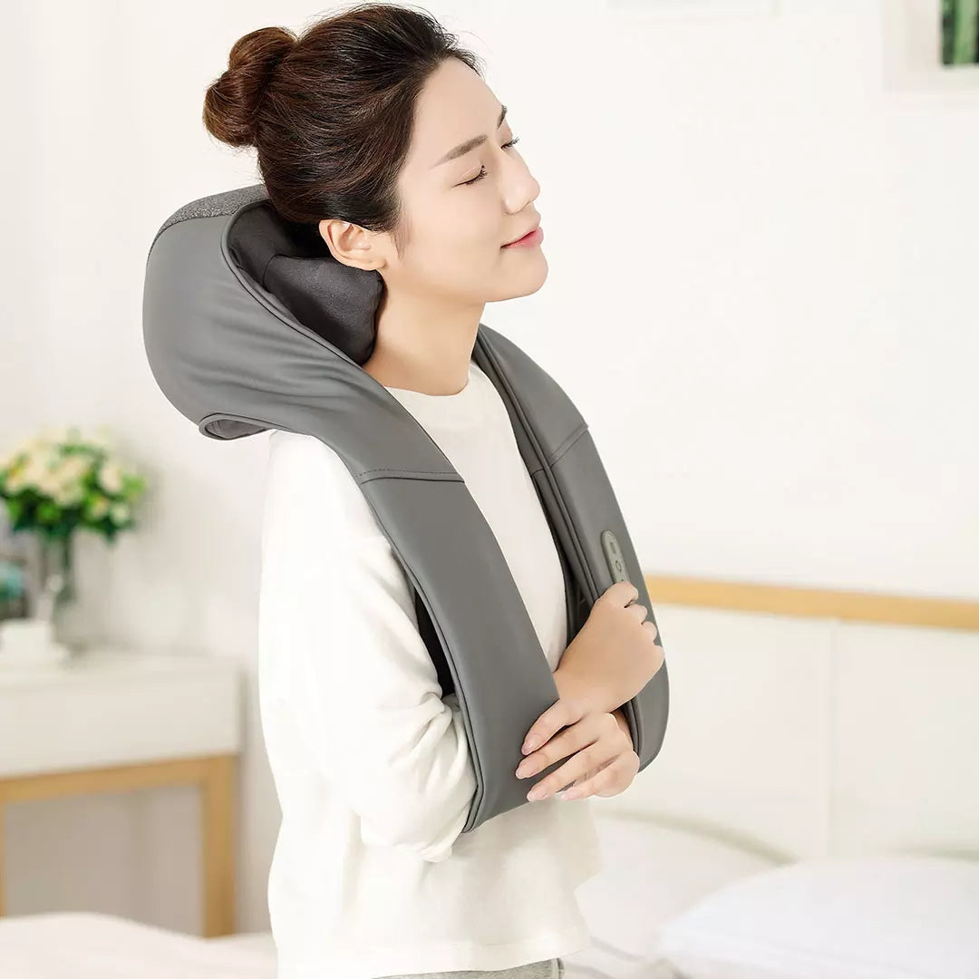Xiaomi Leravan - 3D Kneading Massager Neck Shoulder U Shape Electrical Massage Shawl Adjustable Strength Heated Kneading Massage