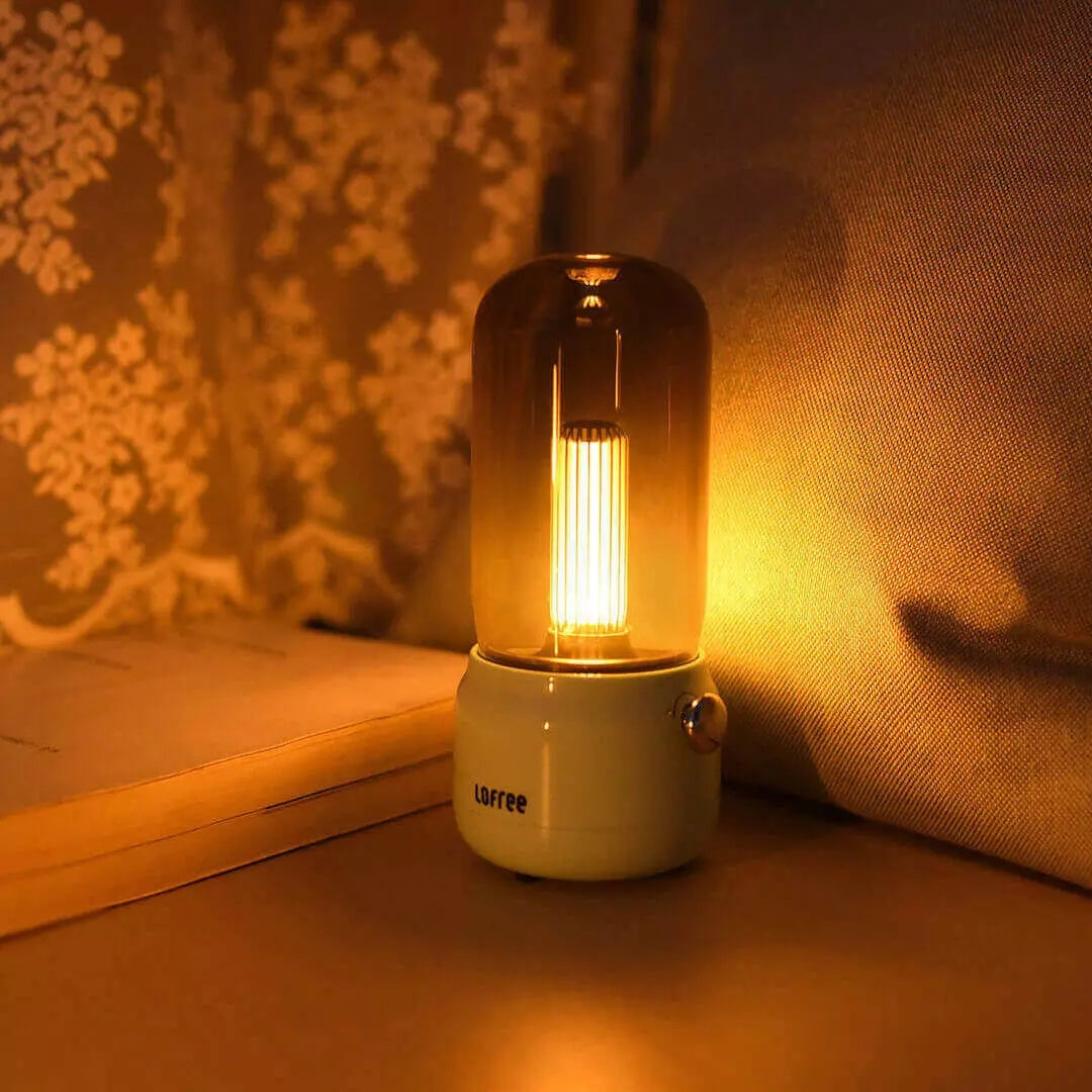 Xiaomi Vintage Night Light LOFREE LED Desk Lamp With Soft Ambient Lighting USB Charging Ports